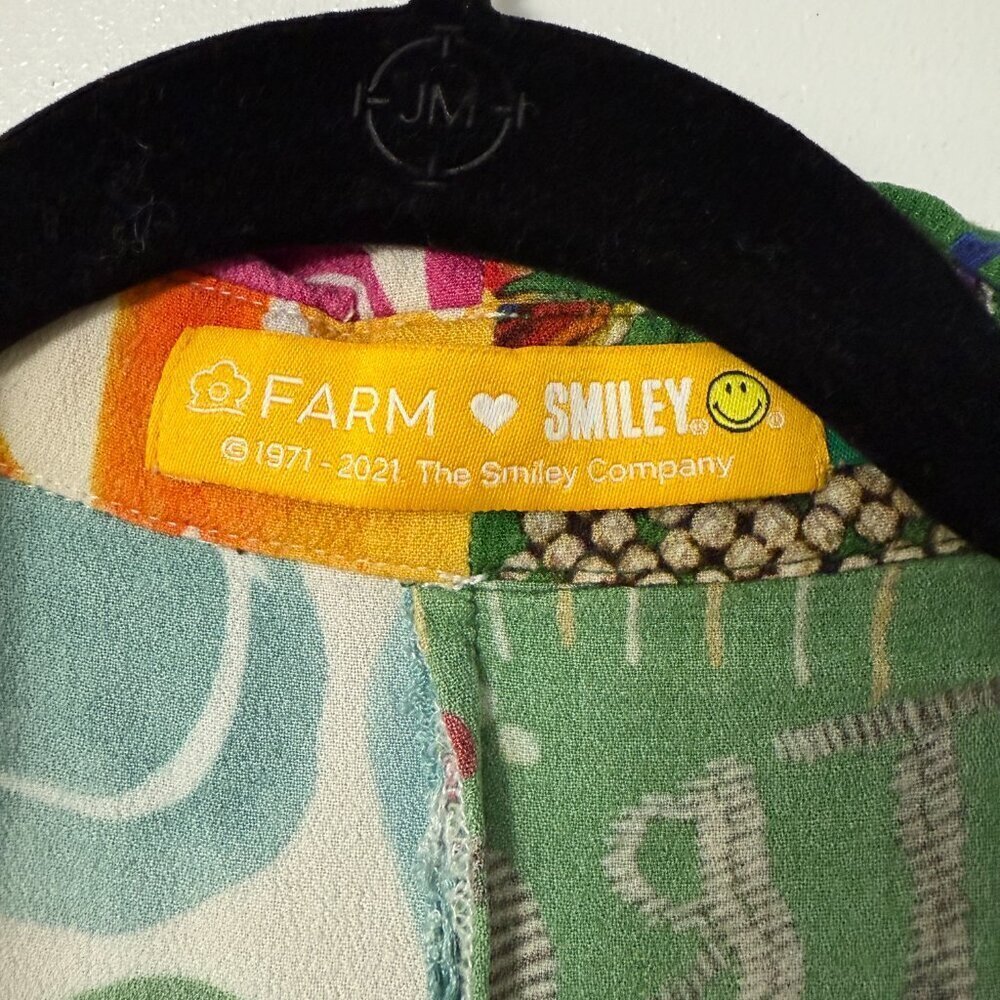 Farm Rio x Mixed Print Smiley Shirt In Mix Print - Picture 12 of 14